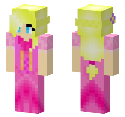 Lianna Pink Princess Minecraft skin