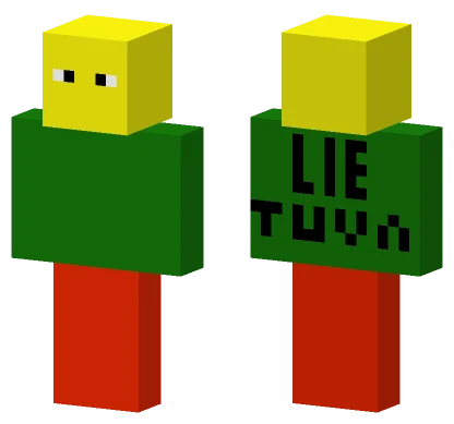 Lietuva Block Figure Minecraft skin