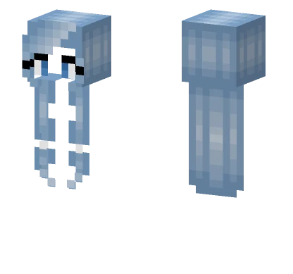 Light Blue Braided Discord Minecraft skin
