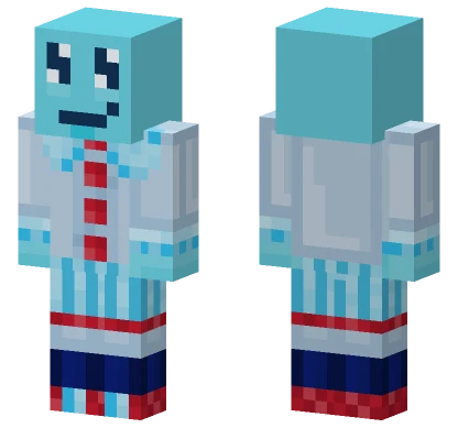 Light Blue Cloud Character Minecraft skin