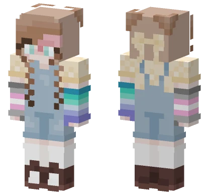 Light Blue Dress Girl Minecraft skin