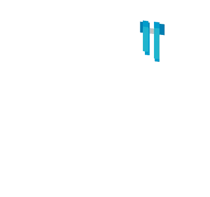 Light Blue Hair Bow Minecraft skin