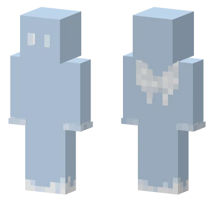 Light Blue Hooded Figure Minecraft skin
