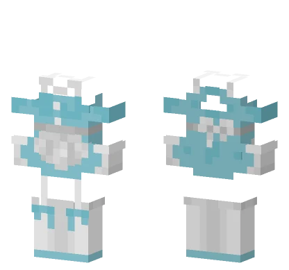 Light Blue Maid Outfit Minecraft skin