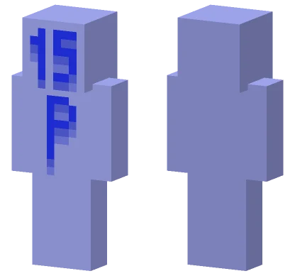 Light Blue "P" Hoodie Minecraft skin