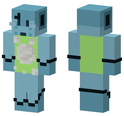 Light Blue Robot Minecraft skin