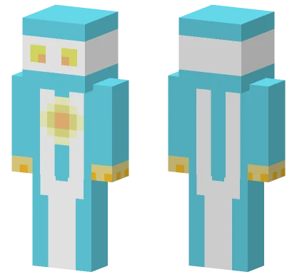 Light Blue Robot Suit Minecraft skin