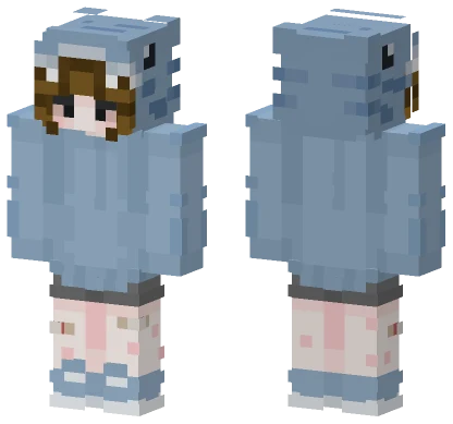 Light Blue School Uniform Minecraft skin