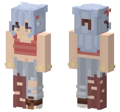 Light Blueberry Track RCE Minecraft skin