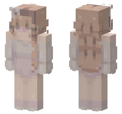 Light Brown Hair Girl Minecraft skin