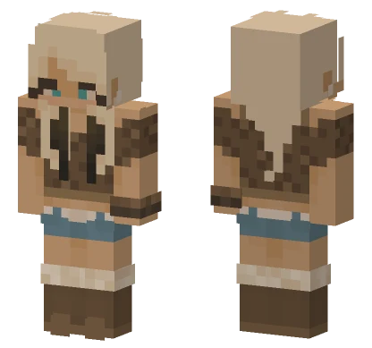Light Brown Hair Girl Minecraft skin