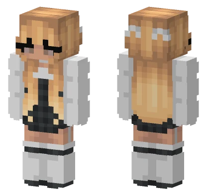 Light Egirl Skin Revamped Minecraft skin