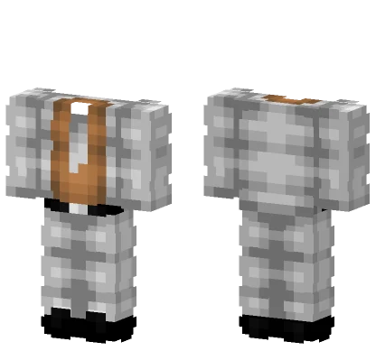Light Gray Tan Brown Suit Tie Minecraft skin