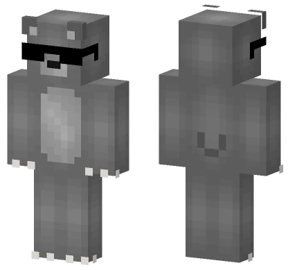 Light Grey Bear Minecraft skin