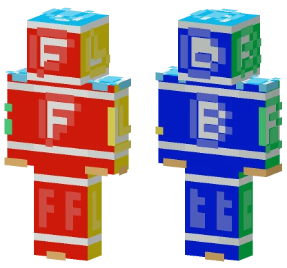 Light Ink Avatar Canvas Colorful Minecraft skin
