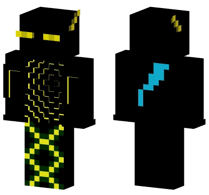 Lightning Blue Endermite Minecraft skin
