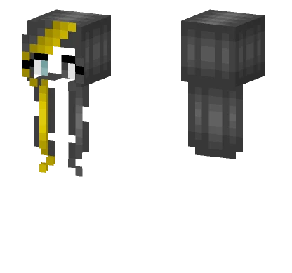 Lightning Strike Hair Storm Gray Yellow Minecraft skin