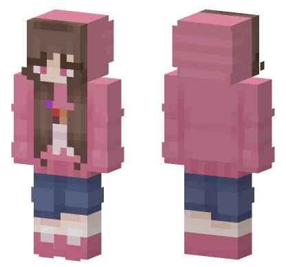 Lil Hoodie Girl Minecraft skin