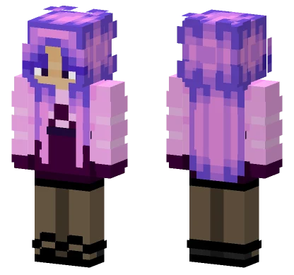 Lilac Girl Minecraft skin