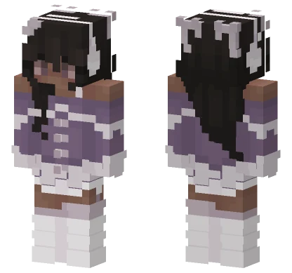 Lilac Gown Minecraft skin