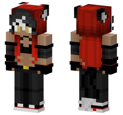 Lilith Black Wolf Minecraft skin