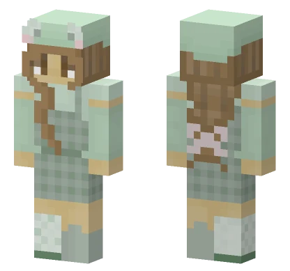 Lily Pad Froggygirl Minecraft skin