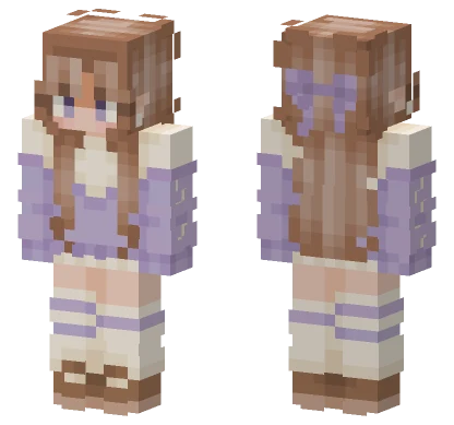 Lily's Lavender Dress Minecraft skin