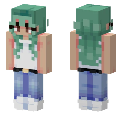 Lime Beaches Minecraft skin