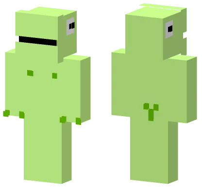 Lime Green Blob Creature Minecraft skin