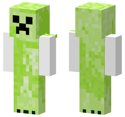 Lime Green Creeper Minecraft skin