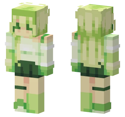 Lime Green Outfit Minecraft skin