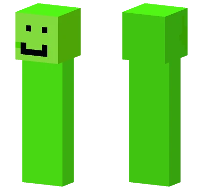 Lime Green Smiley Minecraft skin