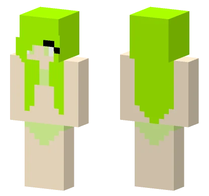 Lime Little Girl Swimsuit Minecraft skin