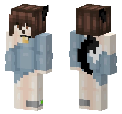 Little Blue Outfit Minecraft skin