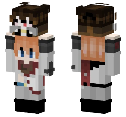 Little Childe Carrying Tiny Zhongli Minecraft skin
