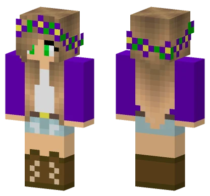 Little Kelly In Purple Minecraft skin