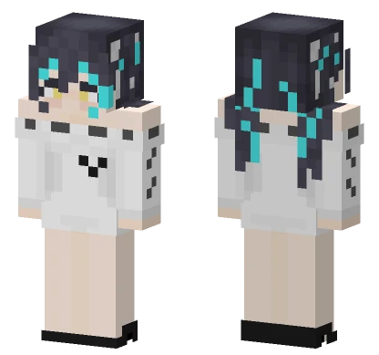 Little Mermaid Beautiful Bubble Minecraft skin