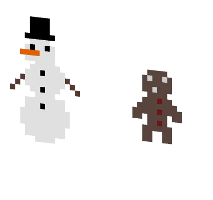Little Snowman Gingerbread Minecraft skin