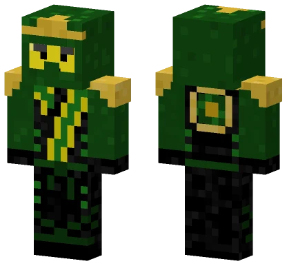 Lloyd Elemental Robes Green Ninja Minecraft skin