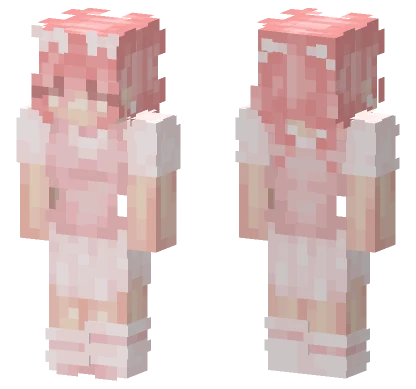 Lolita Pink Outfit Minecraft skin