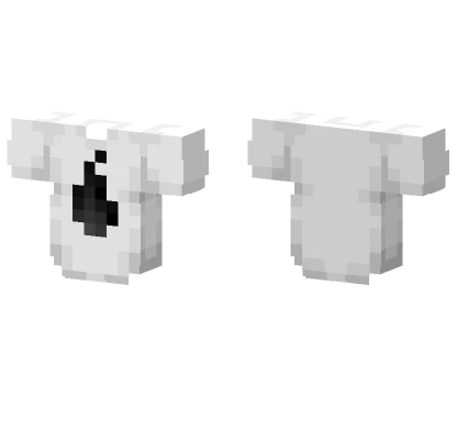 Long White T-shirt Black Fire Minecraft skin