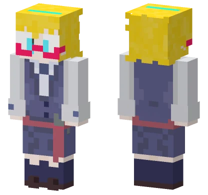 Lotte Yanson Con Lentes Minecraft skin