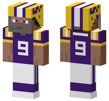 LSU Color Football Minecraft skin