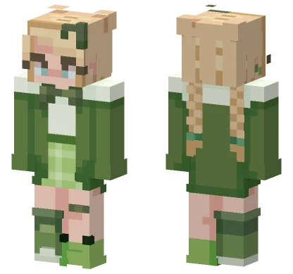 Lucky Green Minecraft skin