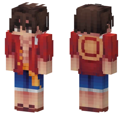 Luffy Straw Hat Minecraft skin
