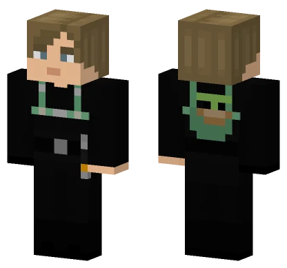 Luke Skywalker W Grogu Minecraft skin