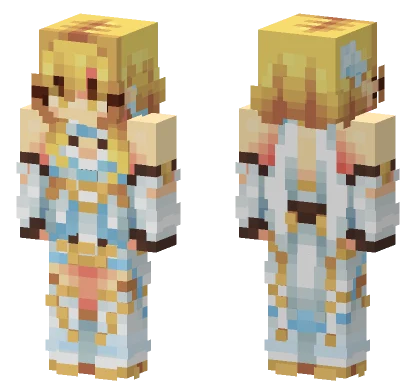 Lumine Genshin Impact Minecraft skin