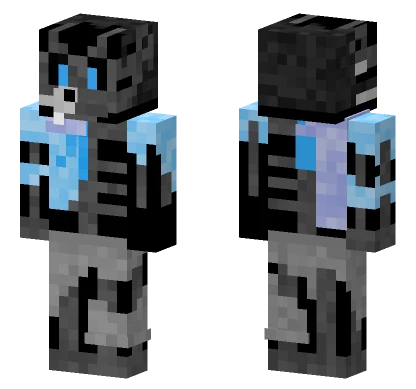 Luna The Husky Minecraft skin