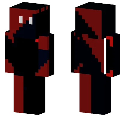 Lushyy Maroon and Black Minecraft skin