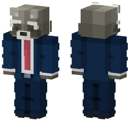 Machape Con Traje Azul Minecraft skin